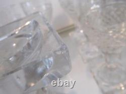 12 verres à vin cristal Baccarat ou Creusot pointes diamant crystal wine glasses
