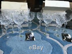 12 vintage Waterford crystal curraghmore wine hocks