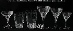 12x art deco crystal Cocktail Martini Coupe Wine Glass, design 1928 Eisenloeffel