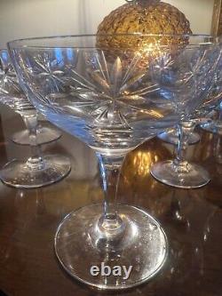 14 Vintage Crystal 1960s Fostoria Stardust liqour and wine champagne glasses