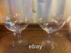 14 Vintage Crystal 1960s Fostoria Stardust liqour and wine champagne glasses