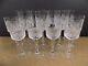 14pc Dublin Cut Crystal Glasses Wine Stems Signed Ireland (ie@bx)
