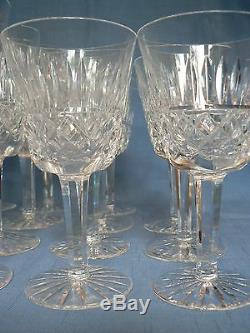 15 Waterford Irish Crystal Baltray Pattern Water & Wine Glass Stems, beautiful