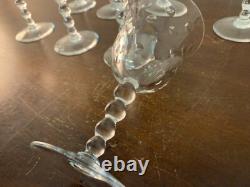 16 Bubble Model Wine Glasses In Saint Louis Crystal (Price Per Unit)