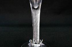 1750 Air Twist Ale Glass Champagne Flute Wine Antique English Georgian Toasting
