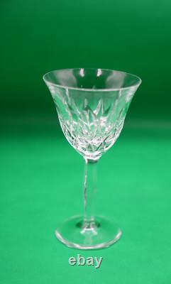 18 Vintage 1954 Leaded Crystal Wine Glass Cut Glass Goblet New Unused