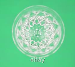18 Vintage 1954 Leaded Crystal Wine Glass Cut Glass Goblet New Unused