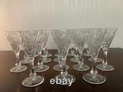 18 White Wine Glasses Cut Epi Crystal From Saint Louis (Price Per Unit)