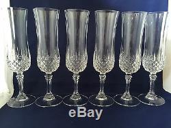 18pc Cristal D'arques Longchamp Champagne Flutes Highball Wine Goblet Ice Bucket