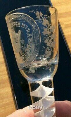 18th Century Irish Volunteer Cordial Wine Glass C1770 VERY RARE PIECE