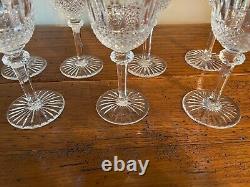 1920's Tommy #4 Saint Louis Crystal Wine Glasses, set of 7