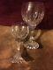 2 Baccarat Crystal Bordeaux Wine Glass, Massena Pattern 5 7/8 Tall
