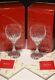 2 Baccarat Crystal Massena Water #2 Glasses Oversized Wine Signed 7 In Box