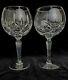 2 Gorham Crystal Lady Anne Balloon Wine Goblets, set of 2 Glasses, Gorham mark 1
