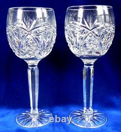 2 Kinsale Pineapple Red Wine Glasses, Crystal Goblets 7.75, 7 oz, Ireland Exc