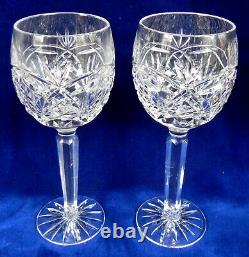 2 Kinsale Pineapple Red Wine Glasses, Crystal Goblets 7.75, 7 oz, Ireland Exc