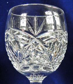 2 Kinsale Pineapple Red Wine Glasses, Crystal Goblets 7.75, 7 oz, Ireland Exc