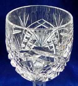 2 Kinsale Pineapple White Wine Glasses, Crystal Goblets, 6 7/8, Ireland, Exc