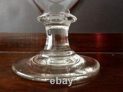 2 Large Antique Georgian Victorian Crystal Glass Rummers His and Hers