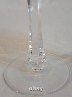 (2) Nachtmann Bamberg Hand Cut To Clear Red Crystal 8 Oz Wine Glasses