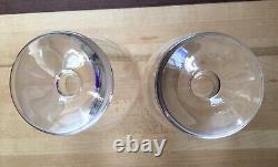 2 RIEDEL TYROL Crystal Sauvignon Blanc Wine Glasses Signed 18oz 5.25 Heavy Foot