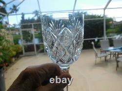 2 St Louis Crystal Florence Pineapple 7 1/8 Inch Wine Glasses Excellent
