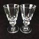 2 Stueben 7877 Wine Crystal Glasses Bubble 5 1/8 Clear