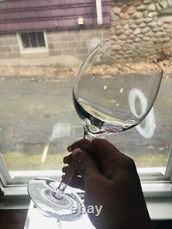 2 Tiffany & Co. Crystal Wine Glass Pulled Stem TFC11 8 T 18 OZ All Purpose