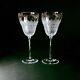 2 (Two) ROSENTHAL MOTIF Crystal 8 OZ Wine Glasses-Signed RETIRED