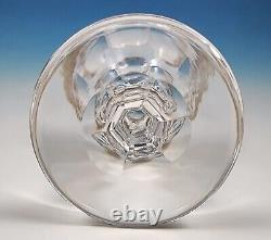 2 Val Saint Lambert Danse de Flore 4 7/8 Sherry Wine Glass Goblet Set Crystal