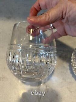 2 WATERFORD IRISH CRYSTAL OLD FASHIONED Or Wine Bolton GLASSES 4.5 16 Oz