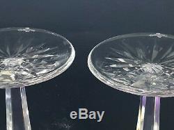 2 Waterford Classic Lismore Balloon Wine Glasses, Prism Cut Stem, 71/2, 8 oz
