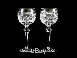 2 Waterford Crystal Castletown Hock Red Wine Glasses