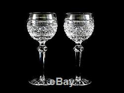 2 Waterford Crystal Castletown Hock Red Wine Glasses