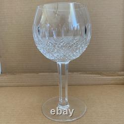 2 Waterford Crystal Colleen Balloon Hock Wine Glasses 7 5/8 Rare Oversized