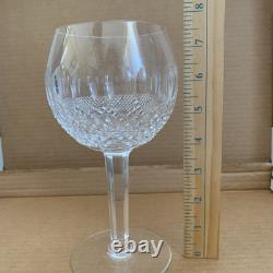2 Waterford Crystal Colleen Balloon Hock Wine Glasses 7 5/8 Rare Oversized