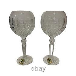 2 Waterford Crystal Colleen Encore 8-3/8 Wine Glass 13-oz Ireland Box 135833 2B