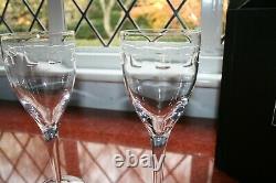 2 Waterford Crystal Geo Wine Goblets by John Rocha Super Condition 25cm + box