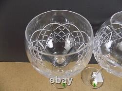 2 Waterford Crystal Kieran Balloon Wine Goblets Glasses 9 Tall
