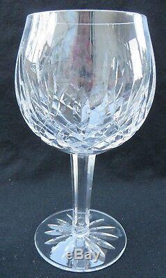 2 Waterford Crystal Lismore Oversize Jumbo Balloon Wine Hocks, 7 5/8 H 16 oz