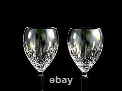 2 Waterford Crystal Mourne Claret Red Wine Glasses Mint! Qty Avail