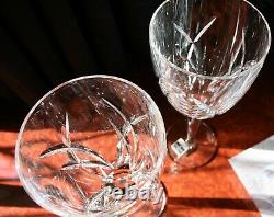 2 Waterford Crystal Signature Wine Glasses by John Rocha, Label on one 23cm