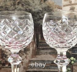 2 Waterford Crystal Wine Hock Powerscourt Wine Glasses