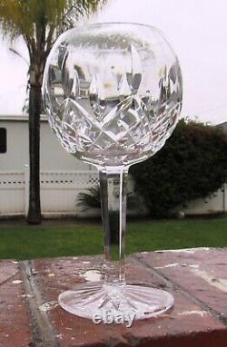 2 Waterford Lismore Balloon Wine Glasses