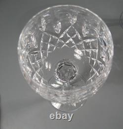 2 Waterford Lismore Crystal Balloon Wine Glasses 7 3/8 Tall Set of 2