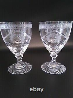 2 William Yeoward Crystal PEARL Goblets in Original Box