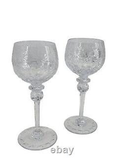 2 crystal Rogaska Gallia Hoch Wine Glasses 8