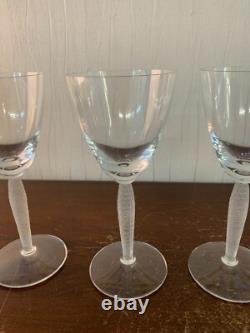 20 Wine Glasses Model Louvre In Lalique Crystal (Price Per Unit)