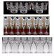 24 Pc Set Ralph Lauren Aston Crystal Rain Drop Glasses DOF Wine Champagne Goblet