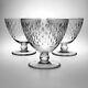 3 Baccarat Paris Cut Crystal Footed Dessert Bowls 3 3/4 in